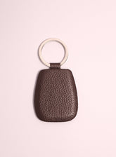 Rough With Metal Clip & Ring Key Chains By Brown - Black GIL24MKC 04